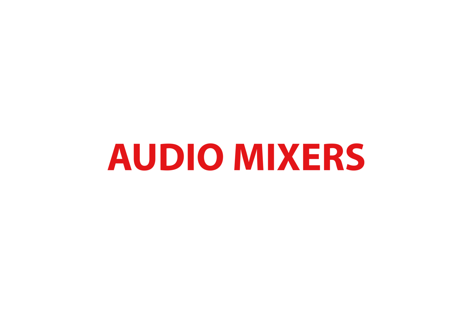 Audio mixers